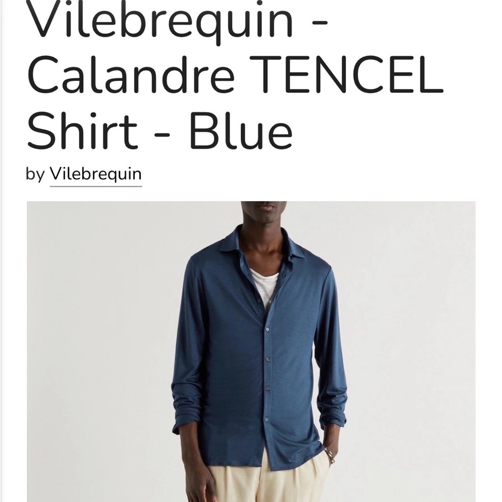 Vilebrequin Men's Navy Button-Up Shirt M